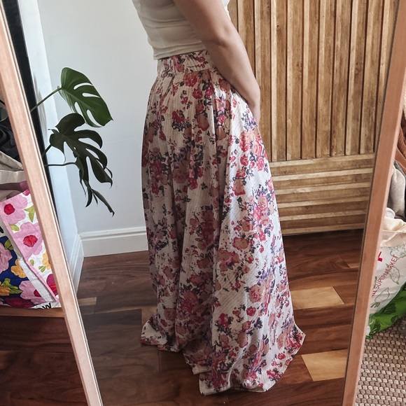Myra Reynu Taandon Floral Lined Maxi Skirt. Size 10 - Picture 8 of 12